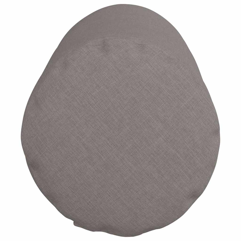 vidaXL Bolsterkissen 2 Stück Taupe Ø 25 x 70 cm Stoff
