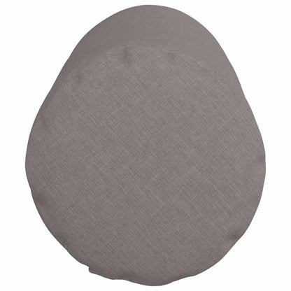 vidaXL Bolsterkissen 2 Stück Taupe Ø 25 x 70 cm Stoff