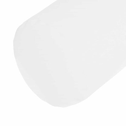 vidaXL Bolsterkissen 2 Stück Weiß Ø 25 x 70 cm Stoff