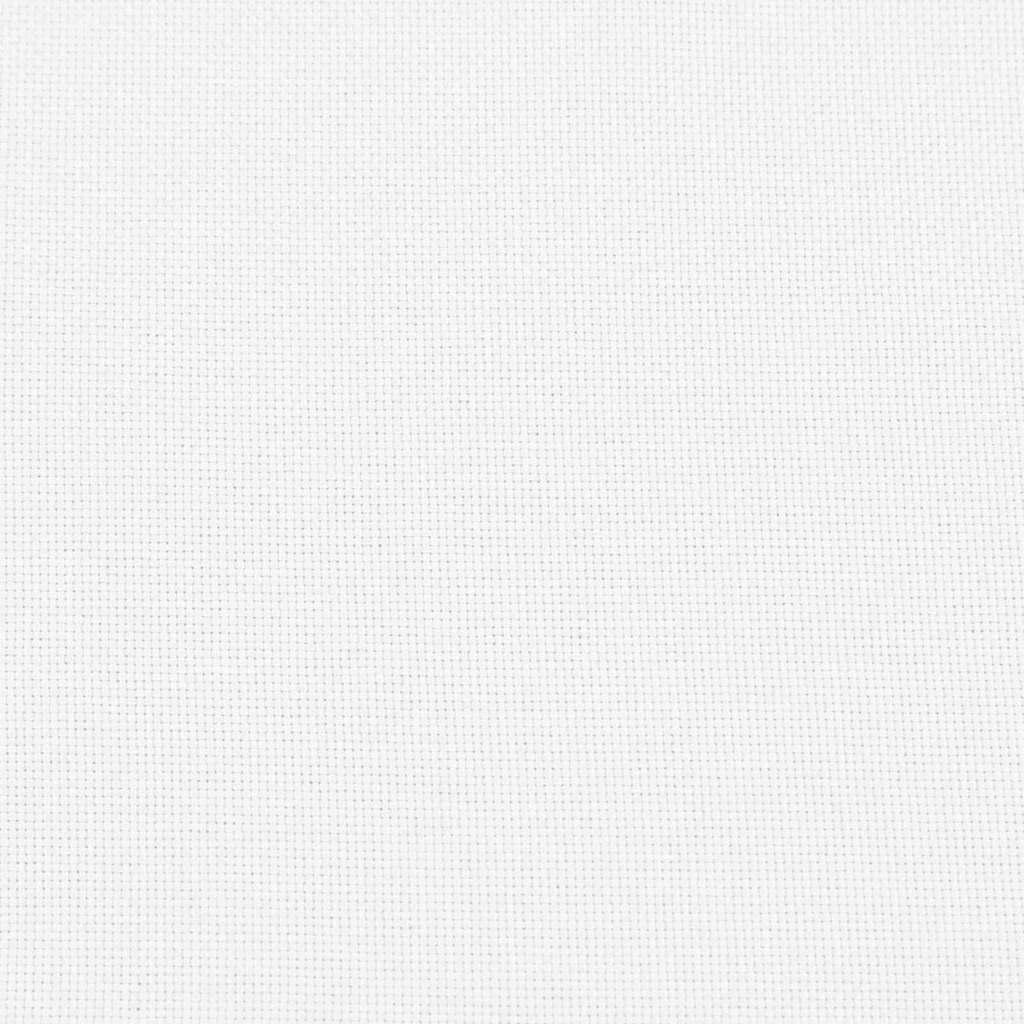 vidaXL Bolsterkissen 2 Stück Weiß Ø 25 x 70 cm Stoff