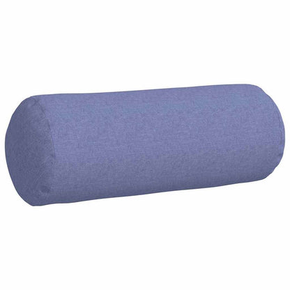 vidaXL Bolsterkissen 2 Stück Jeans blau Ø 25 x 70 cm Stoff