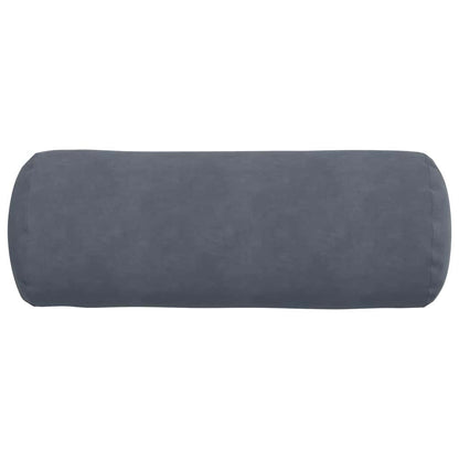 vidaXL Bolsterkissen 2 Stück Dunkelgrau Ø 25 x 70 cm Cordstoff