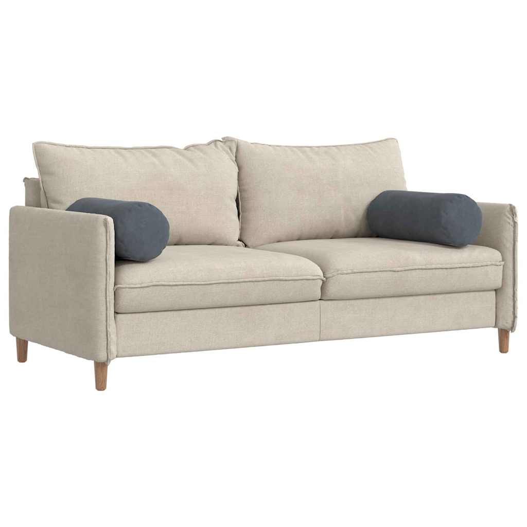 vidaXL Bolsterkissen 2 Stück Dunkelgrau Ø 25 x 70 cm Cordstoff