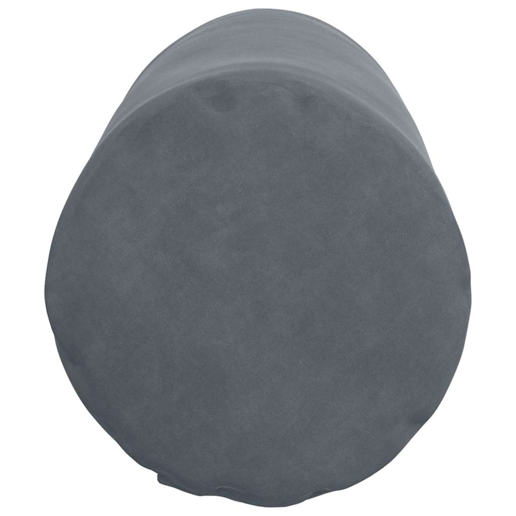 vidaXL Bolsterkissen 2 Stück Dunkelgrau Ø 25 x 70 cm Cordstoff