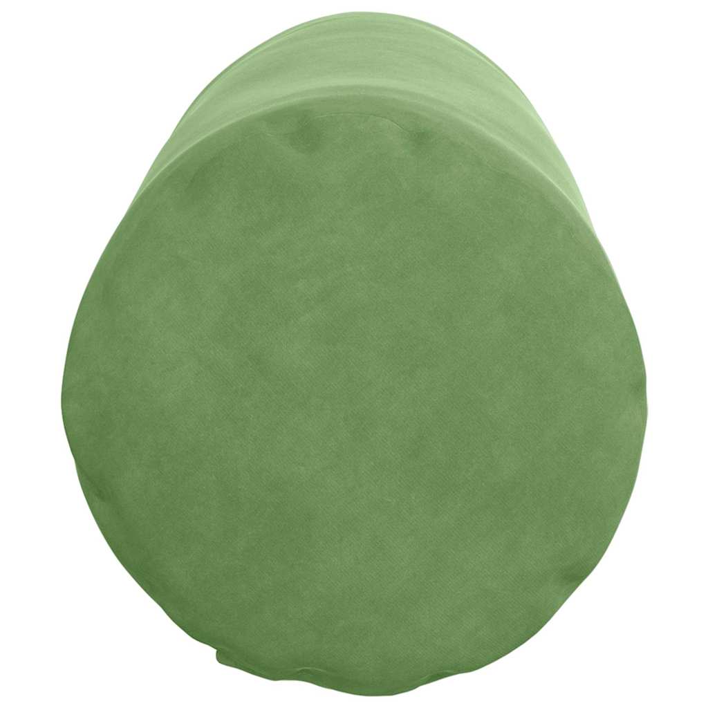vidaXL Bolsterkissen 2 Stück Hellgrün Ø 25 x 70 cm Cordstoff