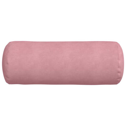 vidaXL Bolsterkissen 2 Stück Rosa Ø 25 x 70 cm Cordstoff