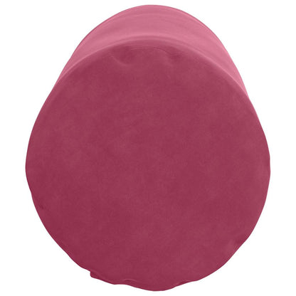 vidaXL Bolsterkissen 2 Stück Weinrot Ø 25 x 70 cm Cordstoff