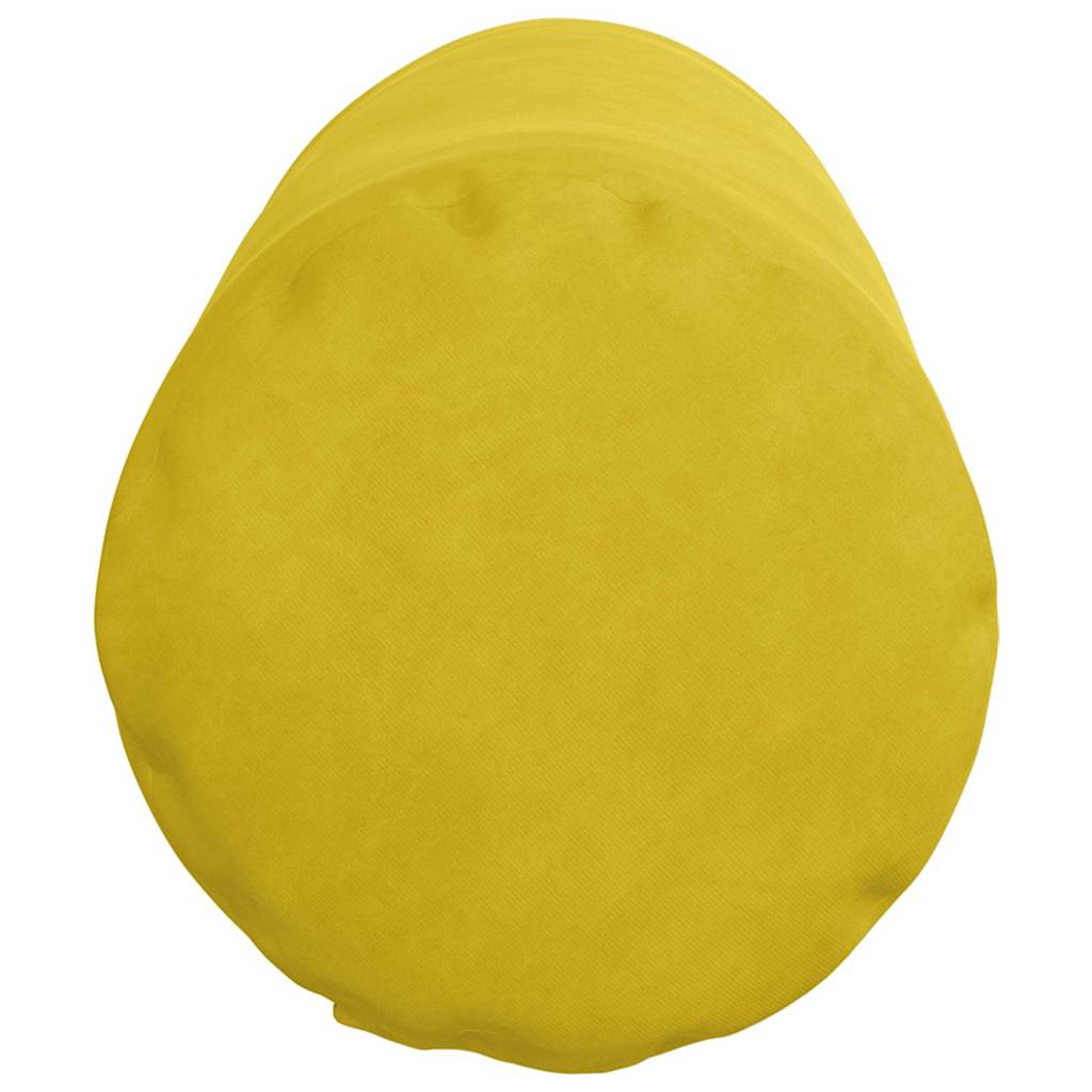 vidaXL Bolsterkissen 2 Stück Gelb Ø 25 x 70 cm Cordstoff