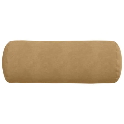 vidaXL Bolsterkissen 2 Stück Braun Ø 25 x 70 cm Cordstoff