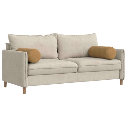 vidaXL Bolsterkissen 2 Stück Braun Ø 25 x 70 cm Cordstoff