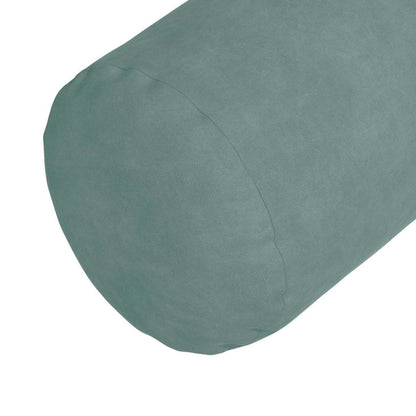 vidaXL Bolsterkissen 2 Stück Meergrün Ø 25 x 70 cm Cordstoff