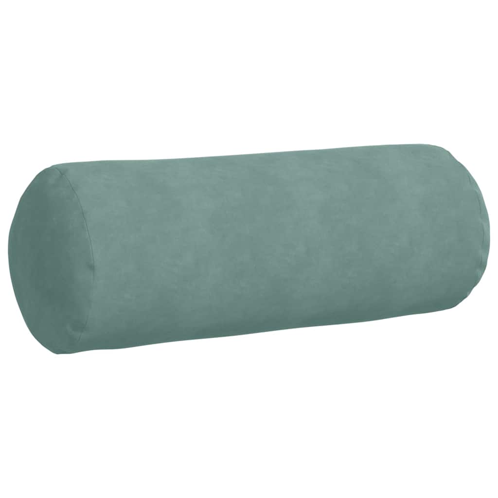 vidaXL Bolsterkissen 2 Stück Meergrün Ø 25 x 70 cm Cordstoff
