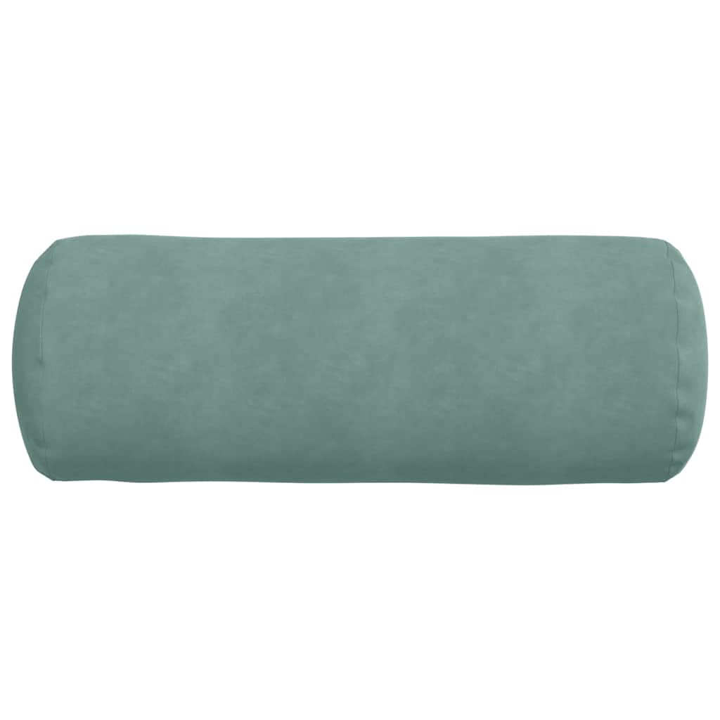 vidaXL Bolsterkissen 2 Stück Meergrün Ø 25 x 70 cm Cordstoff