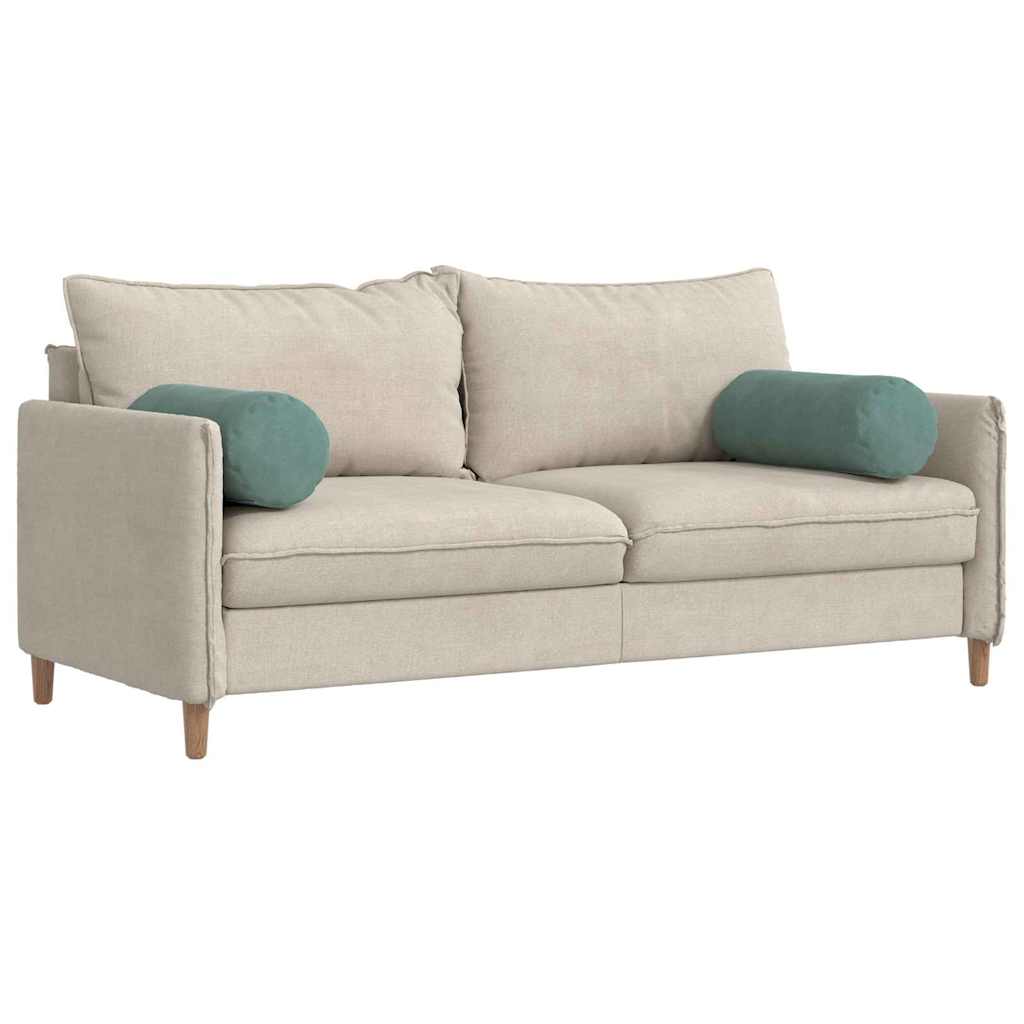 vidaXL Bolsterkissen 2 Stück Meergrün Ø 25 x 70 cm Cordstoff