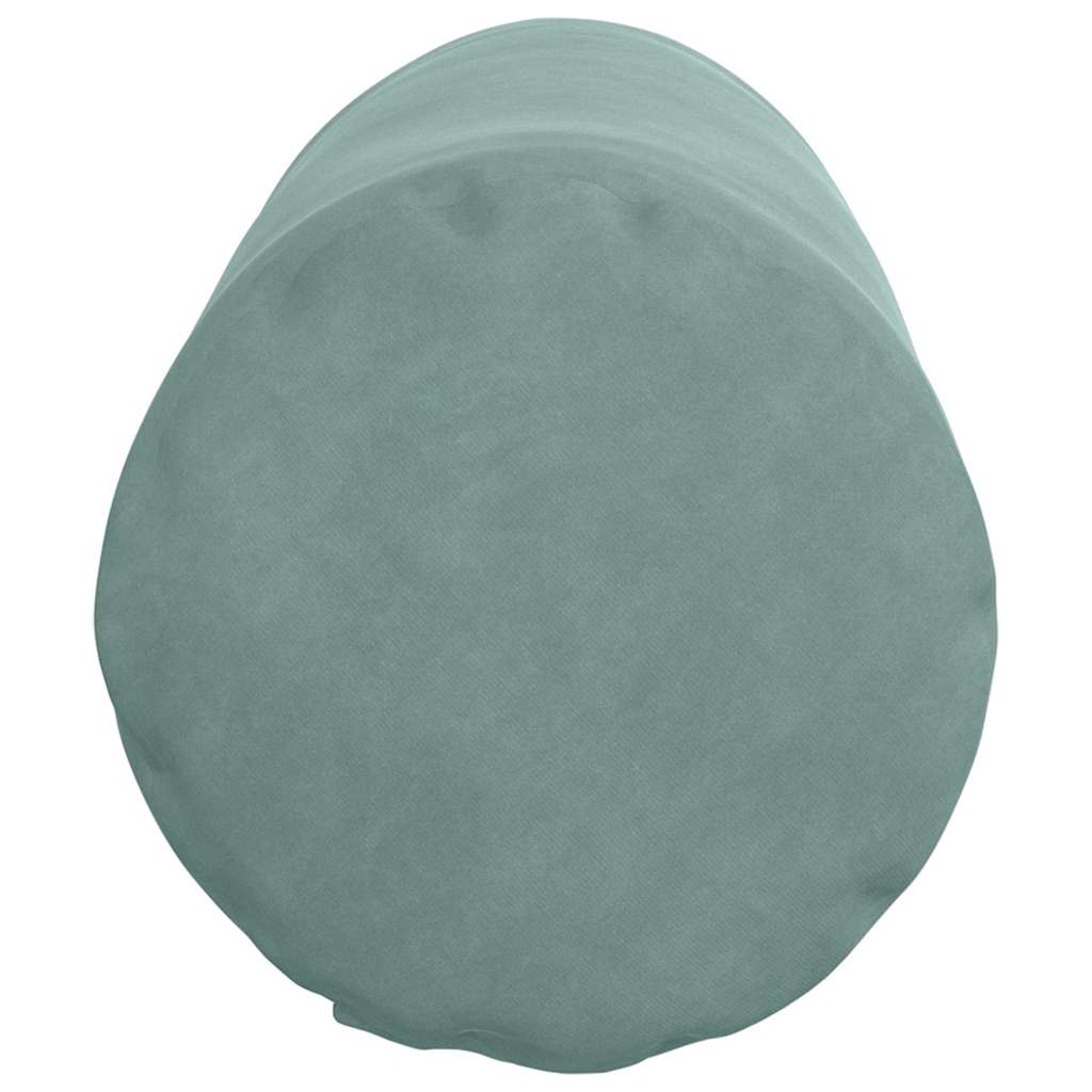 vidaXL Bolsterkissen 2 Stück Meergrün Ø 25 x 70 cm Cordstoff