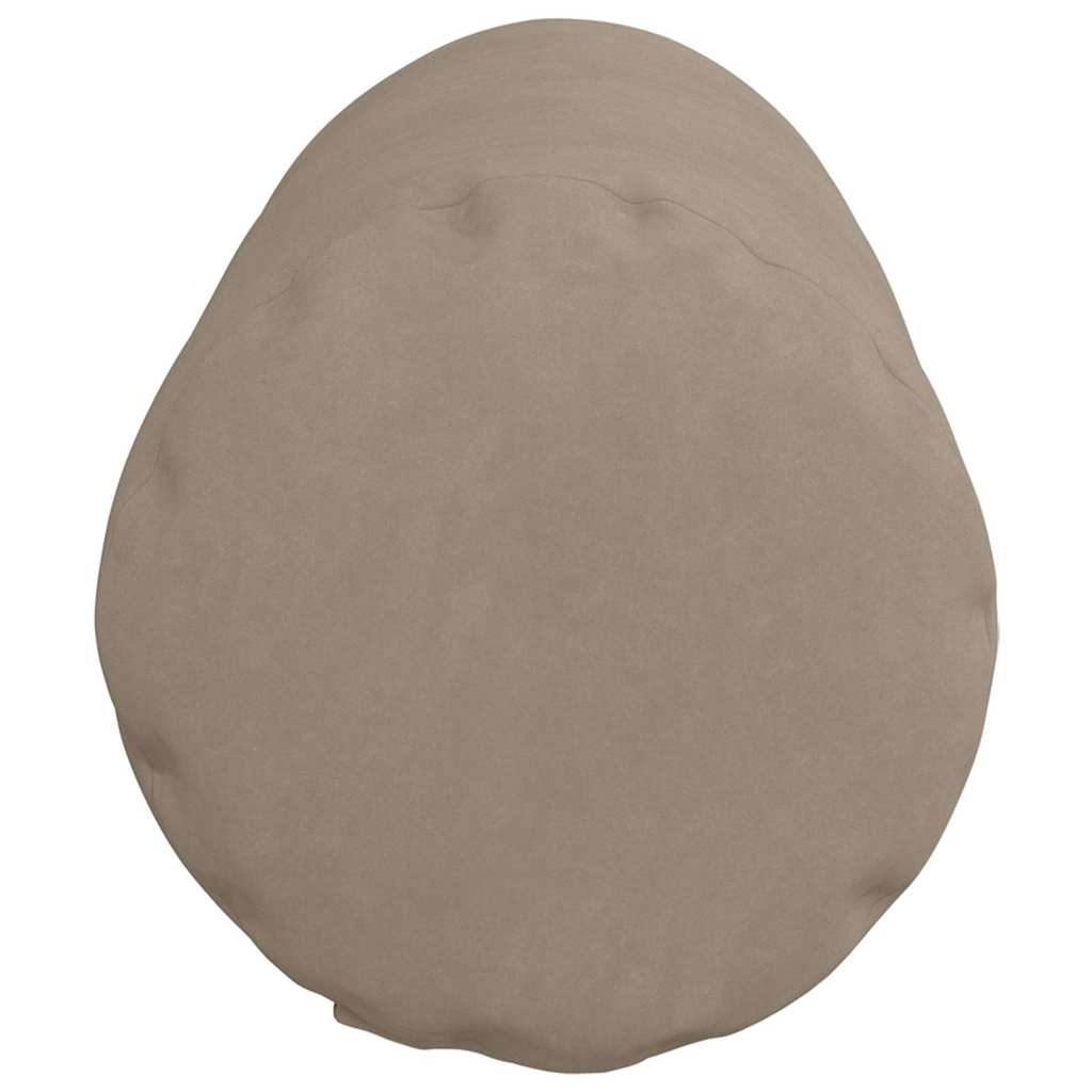 vidaXL Bolsterkissen 2 Stück Taupe Ø 25 x 70 cm Mikrofaserstoff