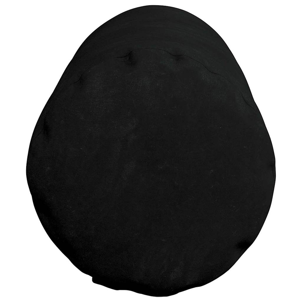 vidaXL Bolsterkissen 2 Stück Schwarz Ø 25 x 70 cm Mikrofaserstoff