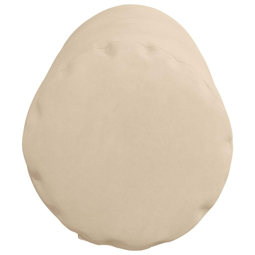 vidaXL Bolsterkissen 2 Stück Creme Ø 25 x 70 cm Mikrofaserstoff