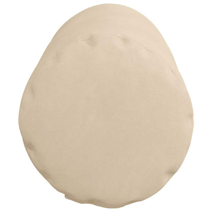 vidaXL Bolsterkissen 2 Stück Creme Ø 25 x 70 cm Mikrofaserstoff