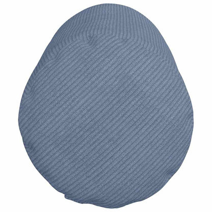 vidaXL Traversin 2 pièces Bleu Ø 25 x 70 cm Velours côtelé