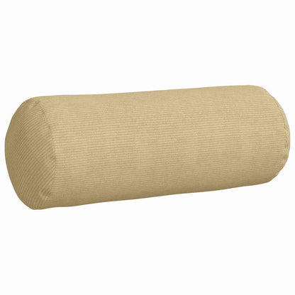 vidaXL Traversin 2 pcs Gris-vert Ø 25 x 70 cm Velours côtelé