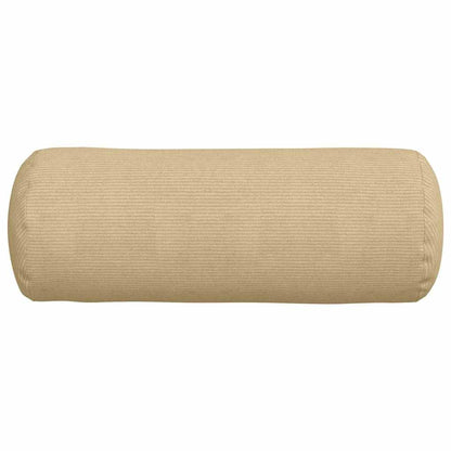 vidaXL Traversin 2 pcs Gris-vert Ø 25 x 70 cm Velours côtelé