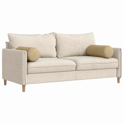 vidaXL Traversin 2 pcs Gris-vert Ø 25 x 70 cm Velours côtelé