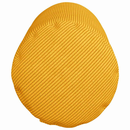 vidaXL Traversins 2 pcs Jaune clair Ø 25 x 70 cm Tissu corduroy