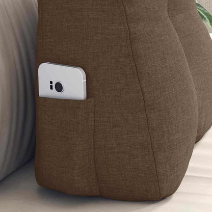 Rücken Kissen Braun 45 x 24 x 50 cm Stoff