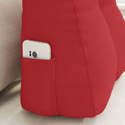 Rücken Kissen Rot 45 x 24 x 50 cm Stoff