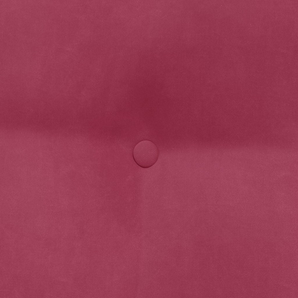 Rücken Kissen Weinrot 45 x 24 x 50 cm Samt