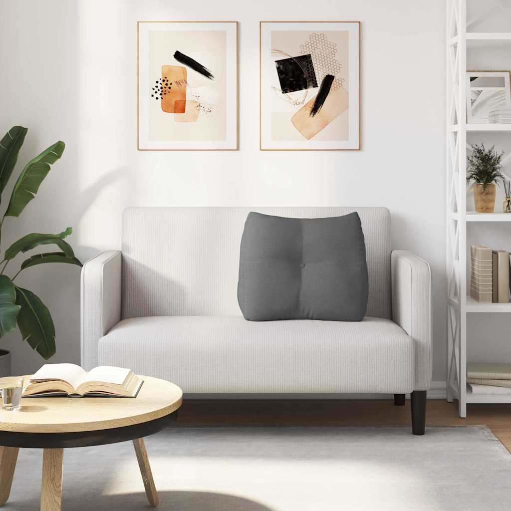 Rücken Kissen Dunkelgrau 60 x 24 x 50 cm Stoff