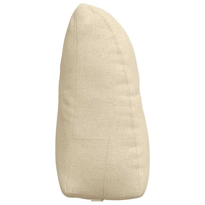 Rücken Kissen Creme 60 x 24 x 50 cm Stoff