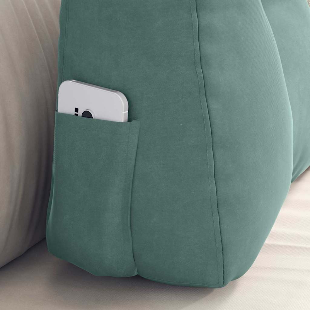 Rückenkissen Meergrün 60 x 24 x 50 cm Samt