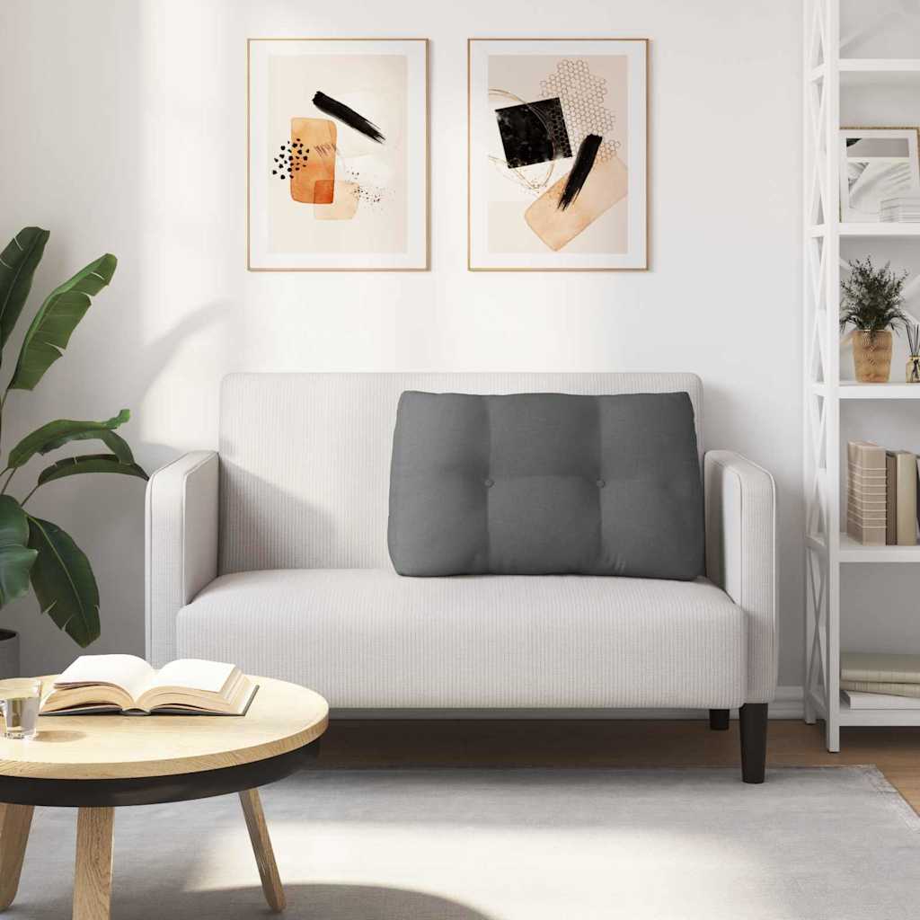 Rücken Kissen Dunkelgrau 80 x 24 x 50 cm Stoff