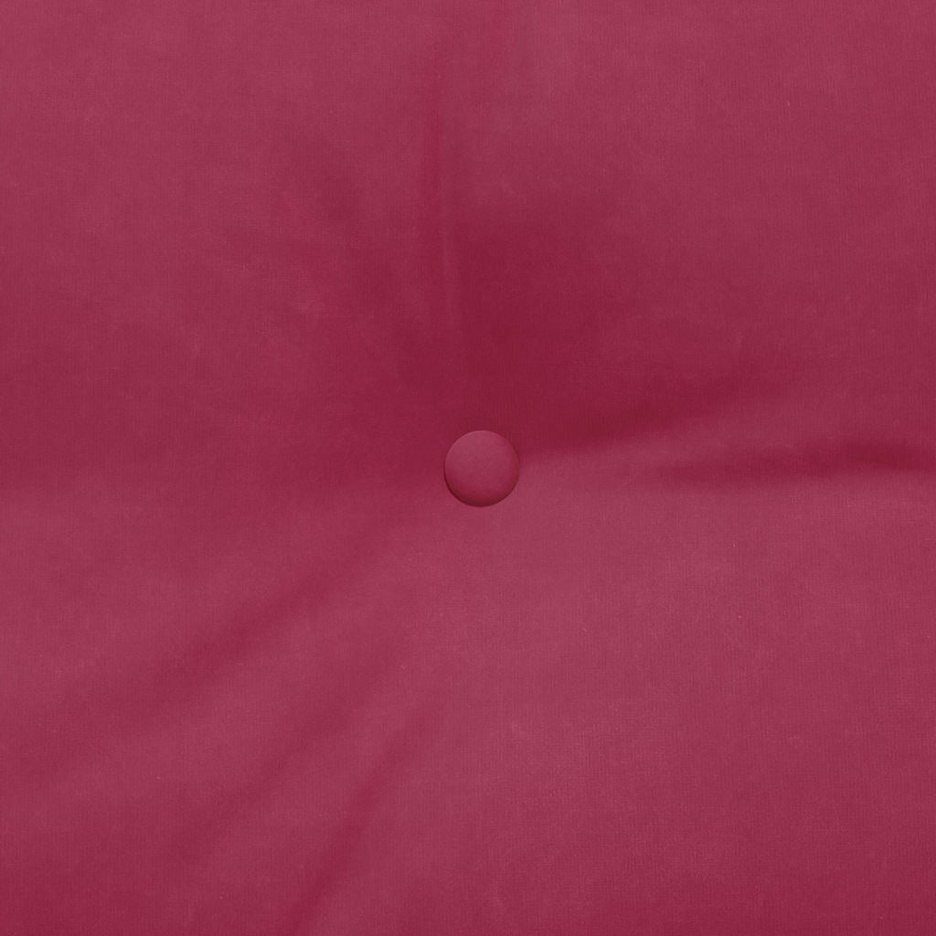 Rückenkissen Weinrot 120 x 24 x 50 cm Samt