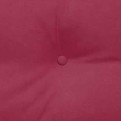 Rückenkissen Weinrot 120 x 24 x 50 cm Samt