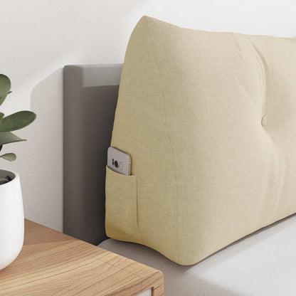 Rücken Kissen Creme 140 x 24 x 50 cm Stoff