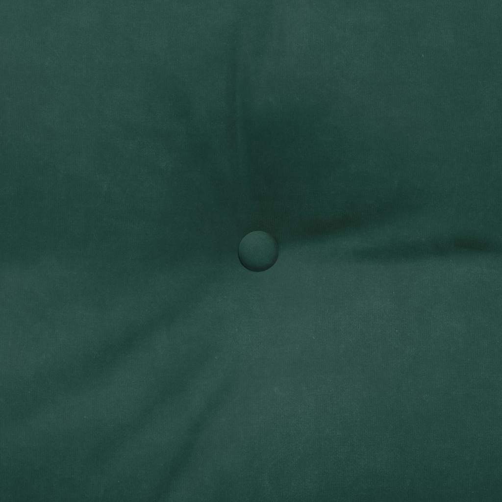 Rückenkissen Dunkelgrün 140 x 24 x 50 cm Samt