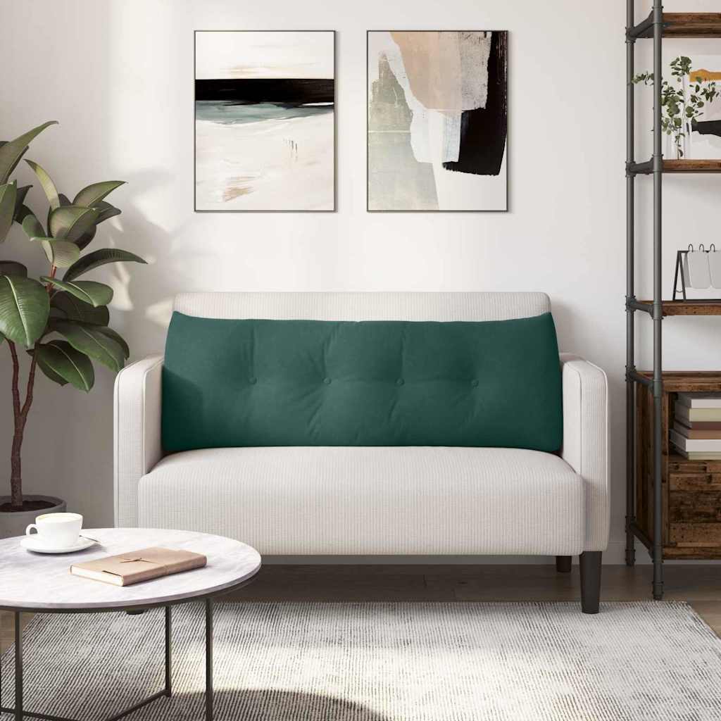 Rückenkissen Dunkelgrün 140 x 24 x 50 cm Samt