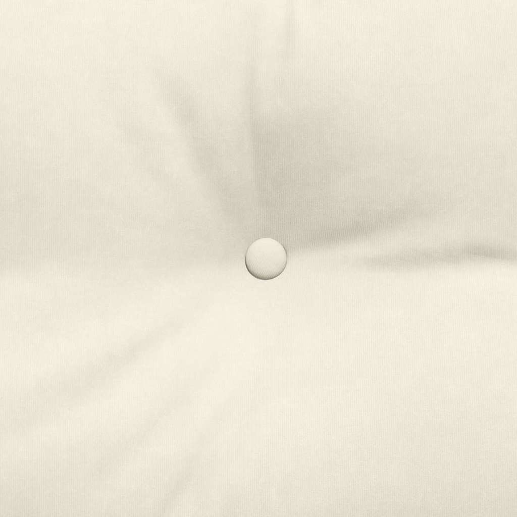 Rückenkissen Creme 140 x 24 x 50 cm Samt