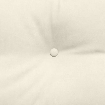 Rückenkissen Creme 140 x 24 x 50 cm Samt