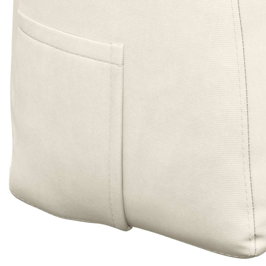 Rückenkissen Creme 140 x 24 x 50 cm Samt