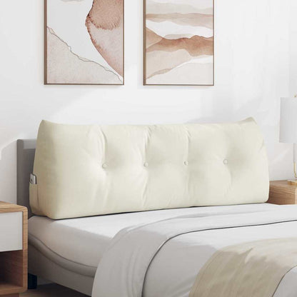 Rückenkissen Creme 140 x 24 x 50 cm Samt