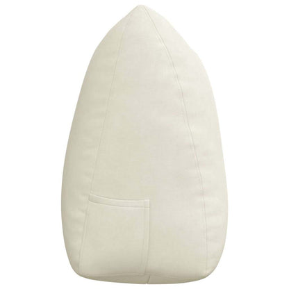 Rückenkissen Creme 140 x 24 x 50 cm Samt