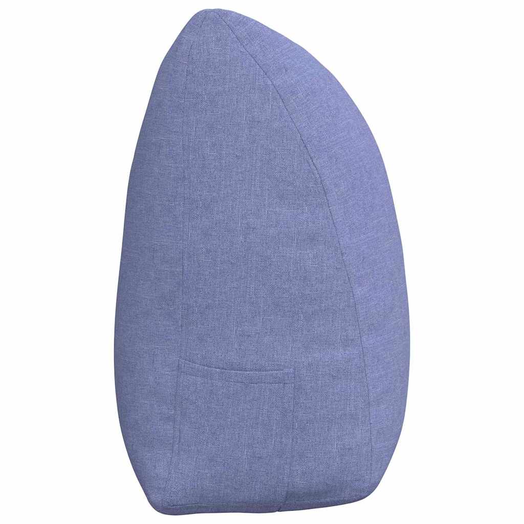 Rücken Kissen Jeans blau 160 x 24 x 50 cm Stoff