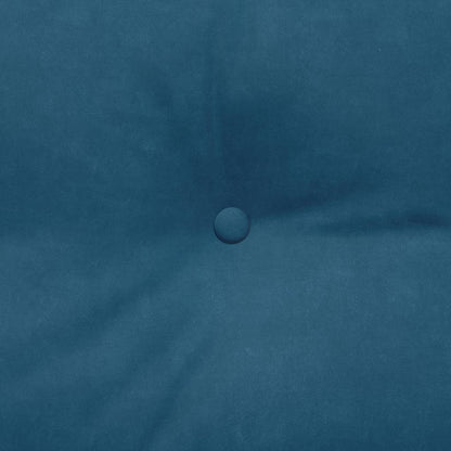 Rückenkissen Blau 160 x 24 x 50 cm Samt
