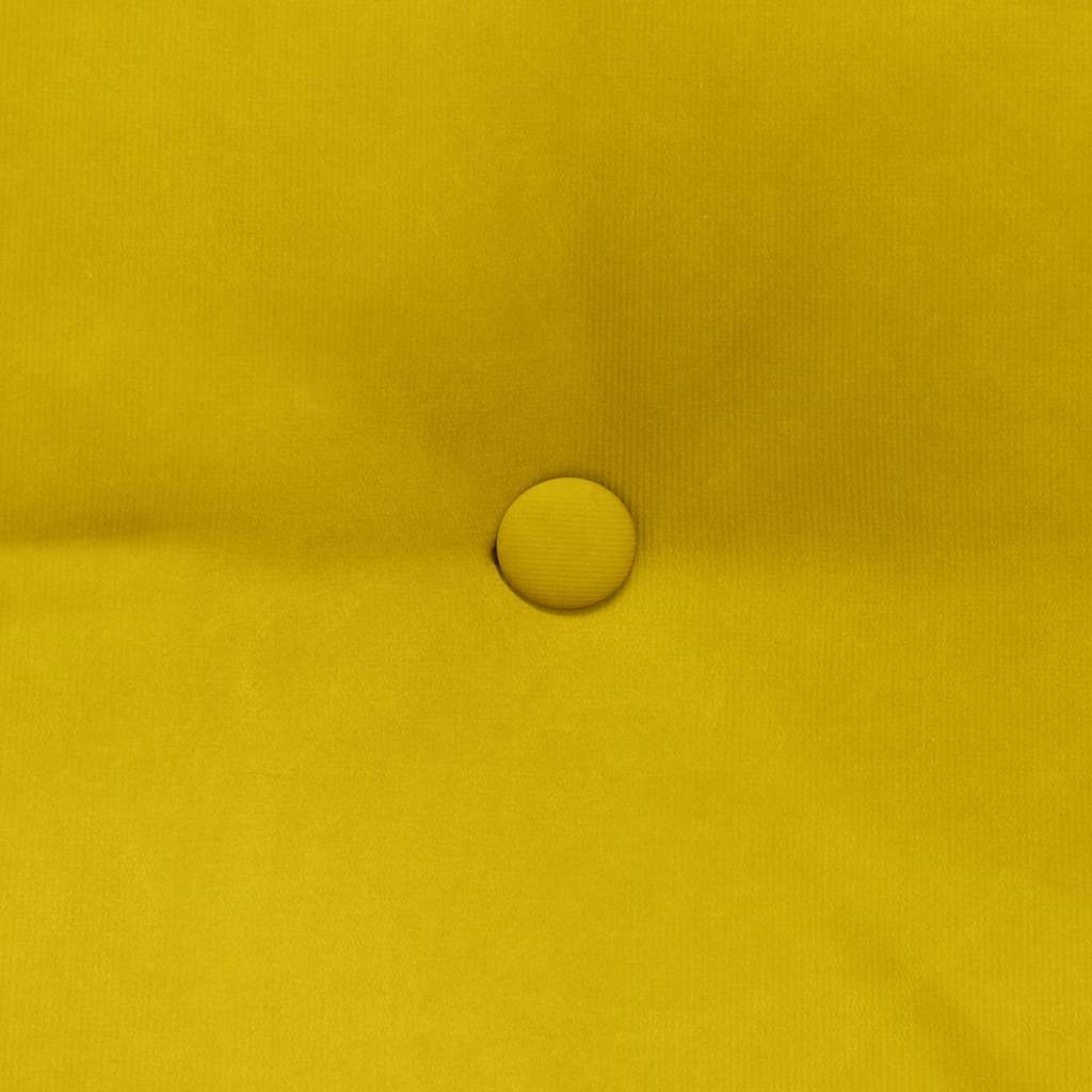 Rückenkissen Gelb 160 x 24 x 50 cm Samt