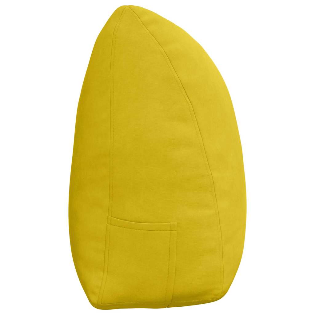 Rückenkissen Gelb 160 x 24 x 50 cm Samt