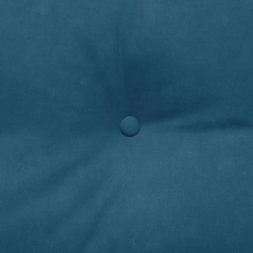 Rücken Kissen Blau 180 x 24 x 50 cm Samt